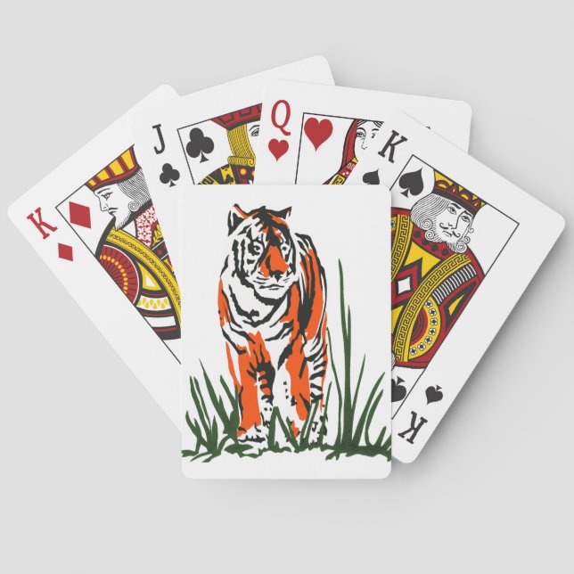 Baraja De Cartas Tiger Silkscreen (Reverso)