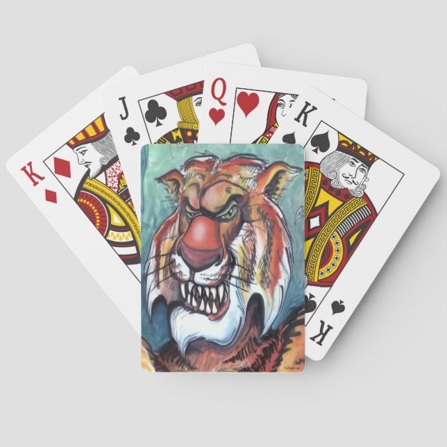 Baraja De Cartas Tigre (Reverso)