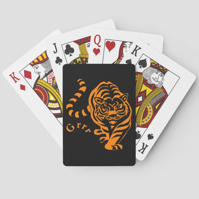 Baraja De Cartas Tigre (Reverso)