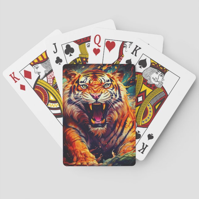 Baraja De Cartas Tigre (Reverso)