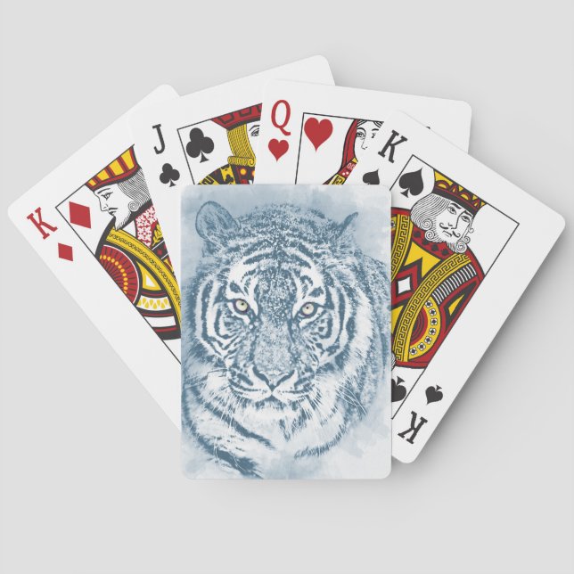 Baraja De Cartas tigre (Reverso)