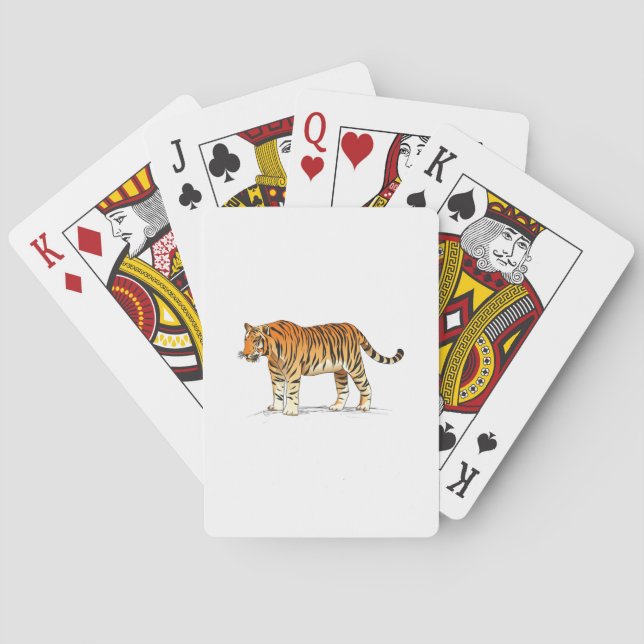 Baraja De Cartas Tigre adulto (Reverso)