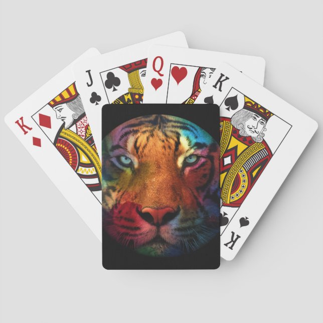 Baraja De Cartas Tigre Arcoíris (Reverso)