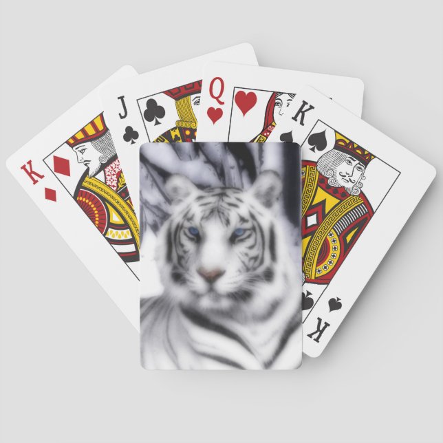 Baraja De Cartas Tigre blanco (Reverso)