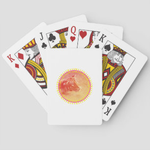 Baraja De Cartas Tigre colorido