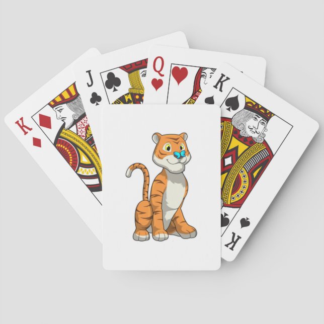 Baraja De Cartas Tigre con mariposa (Reverso)
