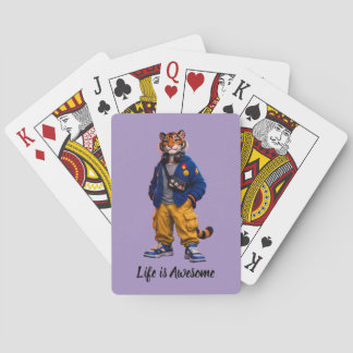 Baraja De Cartas Tigre Cool en Arte de Ropa Urbana - Tigre de Estil