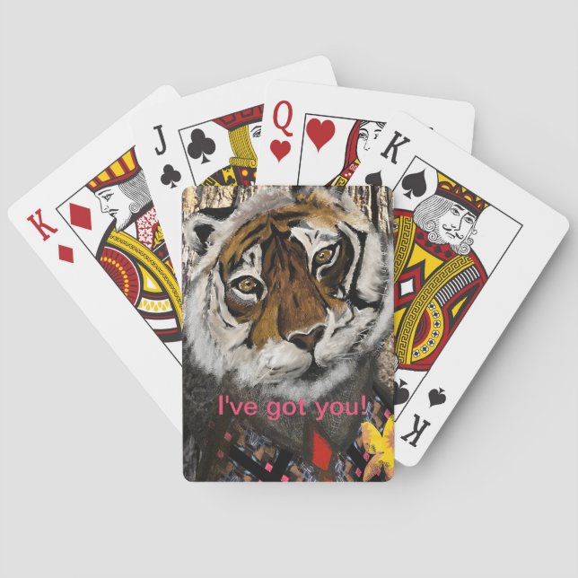 Baraja De Cartas Tigre de Guay, texto editable (Reverso)