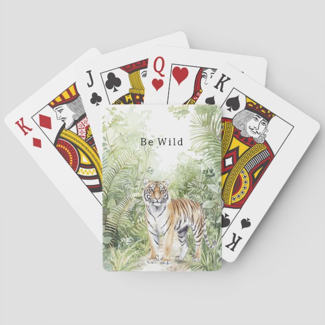 Baraja De Cartas Tigre de la selva (Reverso)