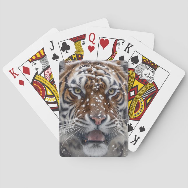 Baraja De Cartas Tigre de Siberia (Reverso)