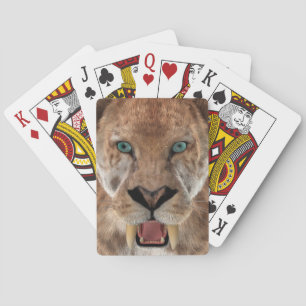 Baraja De Cartas Tigre Dientes de Sable o Smilodon