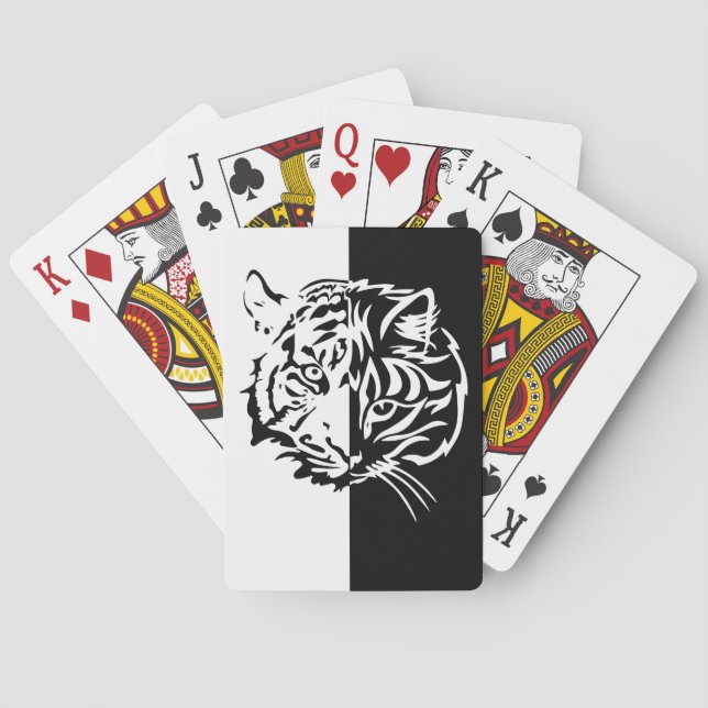 Baraja De Cartas tigre/gato (Reverso)