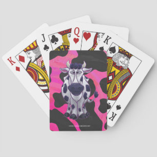 Baraja De Cartas Tigre negro y rosa salvaje