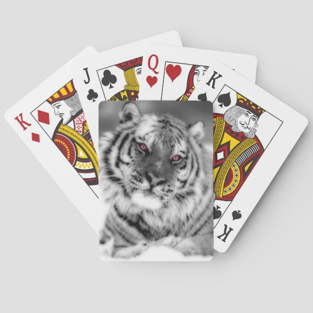 Baraja De Cartas Tigre Ojo Rosa (Reverso)