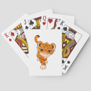 Baraja De Cartas tigre pequeño
