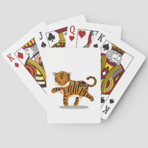 Baraja De Cartas Tigre zodiaco chino adorna Rótulo de astrología bl