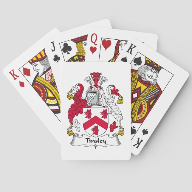 Baraja De Cartas Tinsley Family Crest (Reverso)