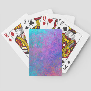 Baraja De Cartas Tinta de alcohol arcoiris, resplandeciente resumen