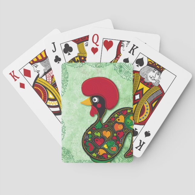 Baraja De Cartas Típico Rooster de Barcelos (Reverso)