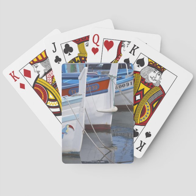 Baraja De Cartas Típicos barcos de pesca provenzales pintados en 2 (Reverso)