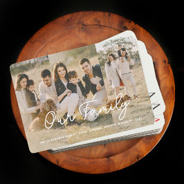 Baraja De Cartas Tipografía completa de guiones de texto de la fami