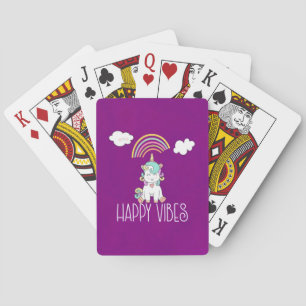Baraja De Cartas Tipografía de vibraciones felices sonrientes unico