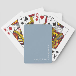 Baraja De Cartas Tipografía Minimalista de Máquina de Escribir Esqu