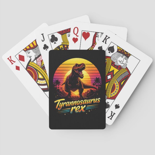 Baraja De Cartas Tiranosaurio Rex (Reverso)