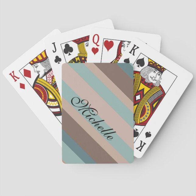 Baraja De Cartas Tiras del Océano Pacífico (Reverso)