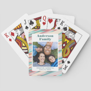 Baraja De Cartas Tiras verticales de acuarela para familia