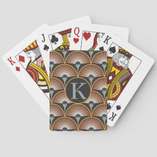 Baraja De Cartas Toca discos Art Deco Jazz Age Atardecer