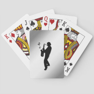 Baraja De Cartas Toca el saxofón