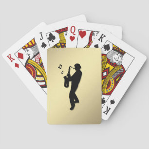 Baraja De Cartas Toca el saxofón