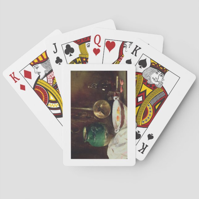 Baraja De Cartas Todavía vida (aceite en el panel) 2 (Reverso)