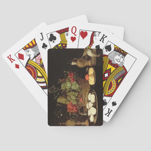 Baraja De Cartas Todavía vida con las ostras (Reverso)