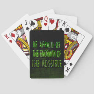 Baraja De Cartas Todo es posible neón verde