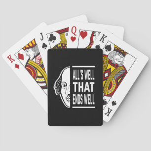Baraja De Cartas Todo está bien que termine bien la cita de Shakesp