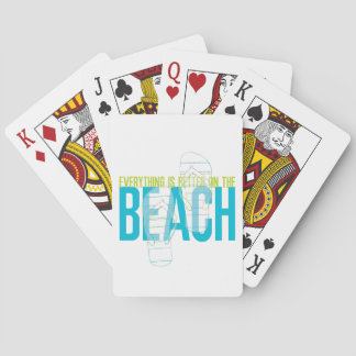 Baraja De Cartas Todo está mejor en la playa