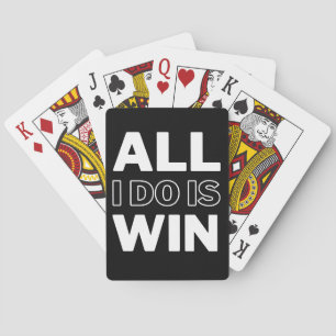 Baraja De Cartas Todo lo que hago es ganar - Cita motivacional en b