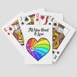 Baraja De Cartas Todo lo que necesitas es amor