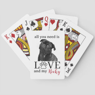 Baraja De Cartas Todo lo que necesitas es amor y mi perro – Nombre