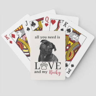 Baraja De Cartas Todo lo que necesitas es amor y mi perro – Nombre