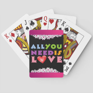 Baraja De Cartas Todo Lo Que Necesitas Son Tarjetas De Juego De Amo