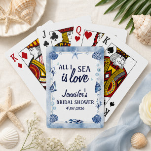 Baraja De Cartas Todo lo que veo es amor Cumpleaños nupcial Acuarel
