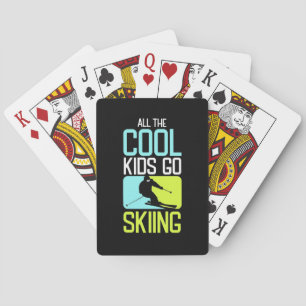 Baraja De Cartas Todos los chicos cool van a esquiar