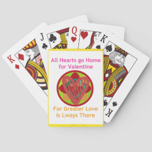 Baraja De Cartas Todos los corazones se van a casa para la impresió
