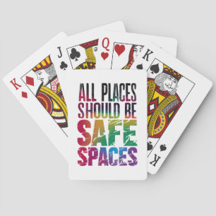 Baraja De Cartas Todos los lugares deben ser espacios seguros Mes d