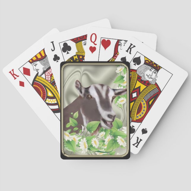 Baraja De Cartas Togenburg Dwarf Goat Daisies Bicicleta® Coche Juga (Reverso)