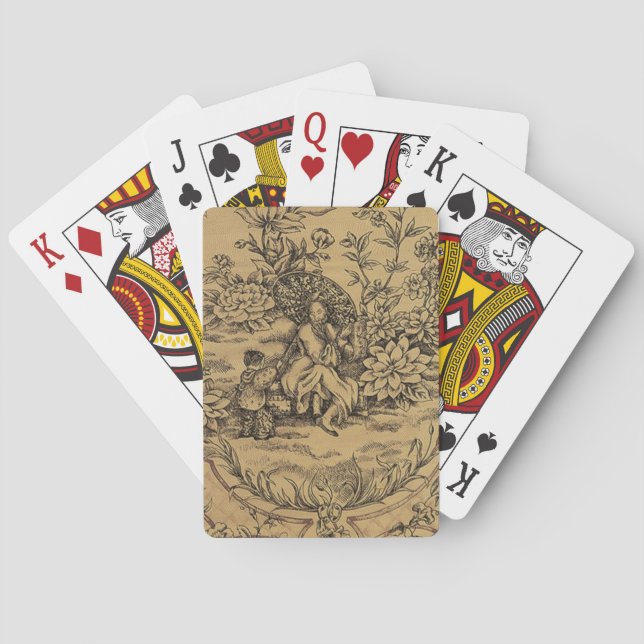 Baraja De Cartas Toile - Taupe (Reverso)