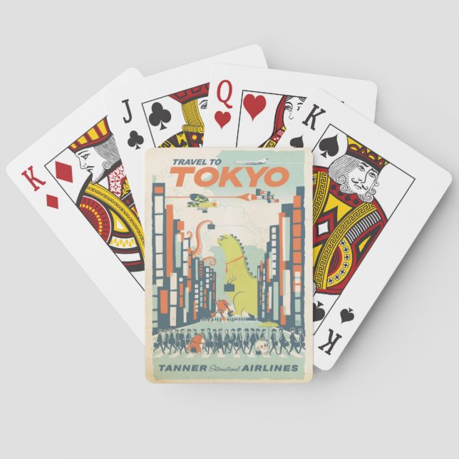Baraja De Cartas Tokio de época Japón (Reverso)